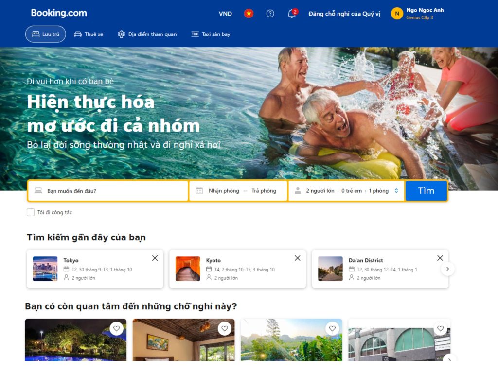 du lịch một mình - booking